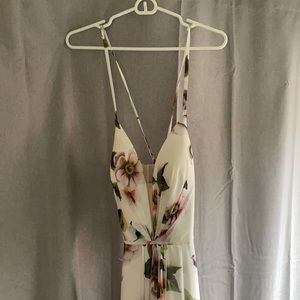 Faviana floral prom dress worn once